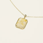 Collier Ibla en acier inoxydable doré à l'or fin — vue 2