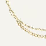 Collier Lérina en acier inoxydable doré à l'or fin