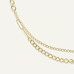 Collier Lérina en acier inoxydable doré à l'or fin — vue 3