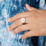 Bague Puglia en acier inoxydable doré à l'or fin