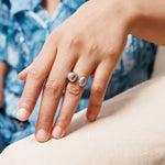 Bague Ravena en acier inoxydable doré à l'or fin — vue 3