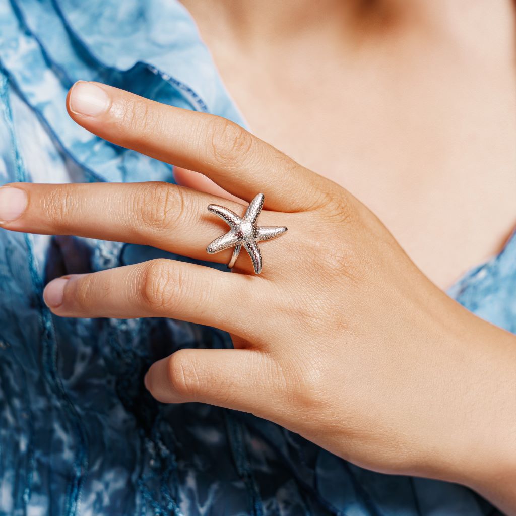Bague Corina en acier inoxydable doré à l'or fin