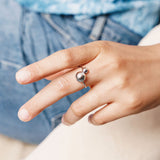 Bague Salina en acier inoxydable doré à l'or fin — vue 2