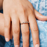 Bague Nolia en acier inoxydable doré à l'or fin — vue 2