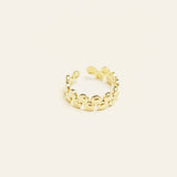 Bague Isla en acier inoxydable doré à l'or fin — vue 2