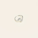 Bague Romaissa en acier inoxydable doré à l'or fin