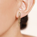 Boucles Neela en acier inoxydable doré à l'or fin