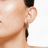 Boucles Neela en acier inoxydable doré à l'or fin — vue 3