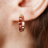 Boucles Piuma en acier inoxydable doré à l'or fin