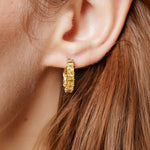 Boucles Citra en acier inoxydable doré à l'or fin