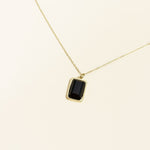Collier Vézelos en acier inoxydable doré à l'or fin — vue 3