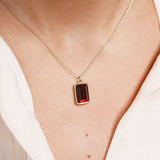 Collier Noto en acier inoxydable doré à l'or fin — vue 2