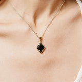 Collier Gallipoli en acier inoxydable doré à l'or fin