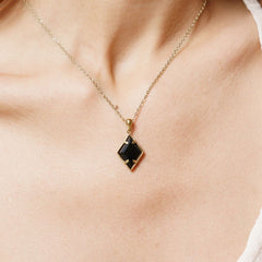 Collier Gallipoli en acier inoxydable doré à l'or fin