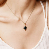 Collier Gallipoli en acier inoxydable doré à l'or fin — vue 3