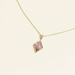 Collier Aïna en acier inoxydable doré à l'or fin