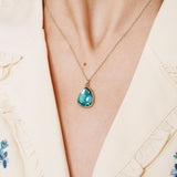 Collier Myra en acier inoxydable doré à l'or fin