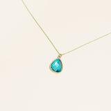 Collier Myra en acier inoxydable doré à l'or fin — vue 2