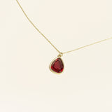 Collier Rhodes en acier inoxydable doré à l'or fin — vue 2