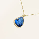 Collier Positano en acier inoxydable doré à l'or fin — vue 3