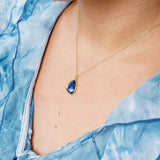 Collier Positano en acier inoxydable doré à l'or fin — vue 4