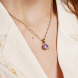 Collier Orano en acier inoxydable doré à l'or fin — vue 3