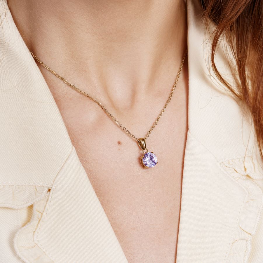 Collier Orano en acier inoxydable doré à l'or fin — vue 5