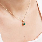 Collier Vayela en acier inoxydable doré à l'or fin — vue 2