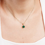 Collier Vayela en acier inoxydable doré à l'or fin — vue 4