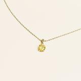 Collier Kimala en acier inoxydable doré à l'or fin — vue 4