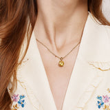 Collier Kimala en acier inoxydable doré à l'or fin — vue 3