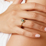 Bague Mauriane en acier inoxydable doré à l'or fin — vue 2