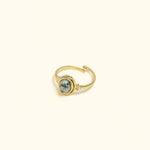 Bague Mauriane en acier inoxydable doré à l'or fin