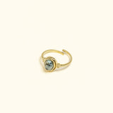 Bague Mauriane en acier inoxydable doré à l'or fin