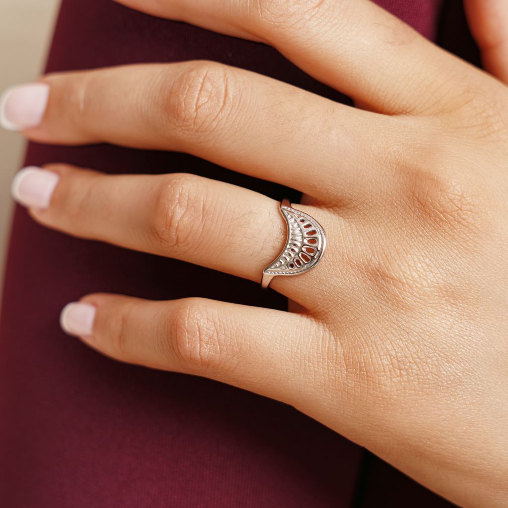 Bague Benny en acier inoxydable doré à l'or fin