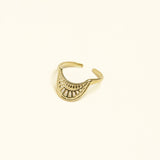 Bague Nourelhouda en acier inoxydable doré à l'or fin
