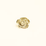 Bague Avelina en acier inoxydable doré à l'or fin — vue 2