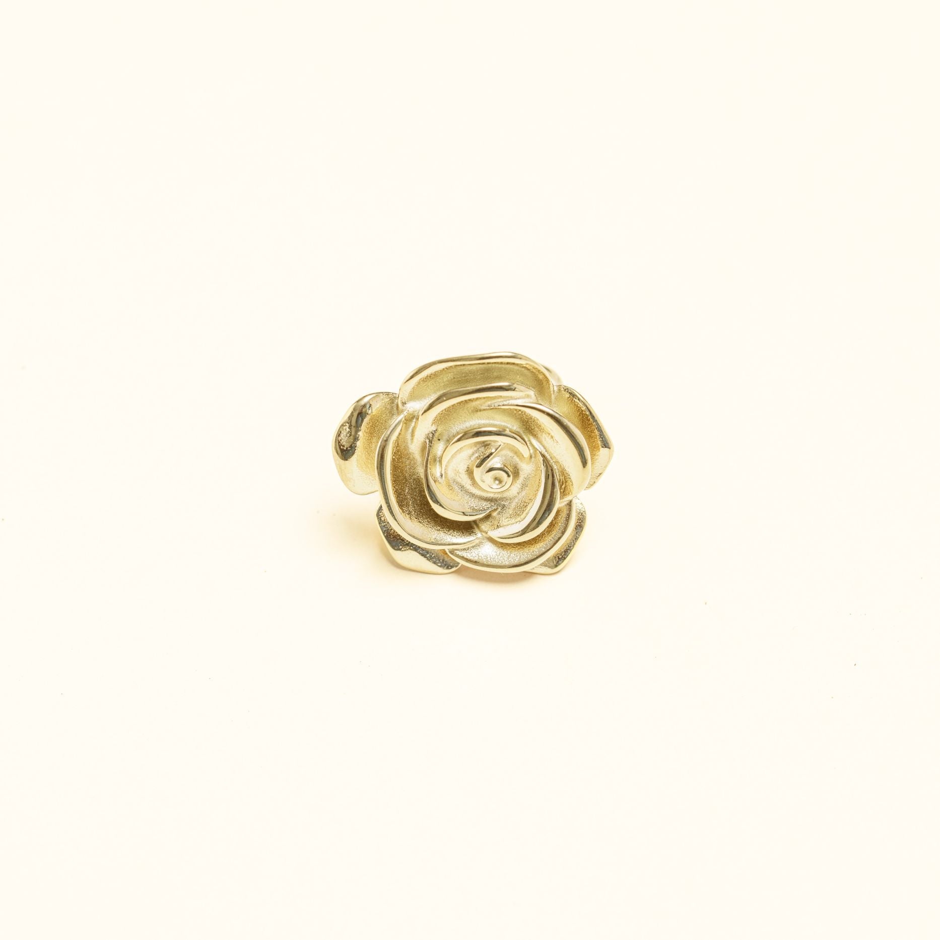 Bague Avelina en acier inoxydable doré à l'or fin — vue 2