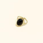 Bague Hidaya en acier inoxydable doré à l'or fin — vue 2