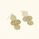 Boucles Carmina en acier inoxydable doré à l'or fin — vue 2