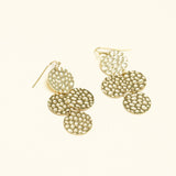 Boucles Carmina en acier inoxydable doré à l'or fin — vue 2