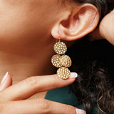 Boucles Carmina en acier inoxydable doré à l'or fin
