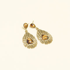 Boucles Prunelle en acier inoxydable doré à l'or fin