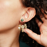 Boucles Naoussam en acier inoxydable doré à l'or fin