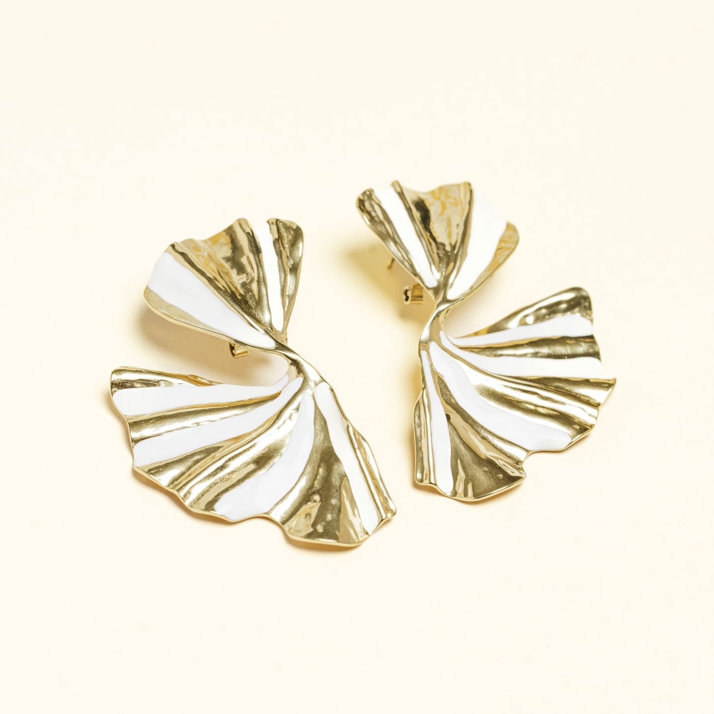Boucles Mielora en acier inoxydable doré à l'or fin — vue 4