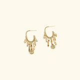 Boucles Belloria en acier inoxydable doré à l'or fin — vue 3