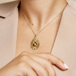 Collier Luisa en acier inoxydable doré à l'or fin — vue 3