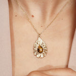 Collier Luisa en acier inoxydable doré à l'or fin
