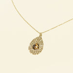 Collier Luisa en acier inoxydable doré à l'or fin — vue 2