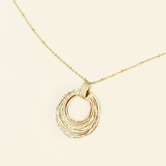 Collier Jessa en acier inoxydable doré à l'or fin